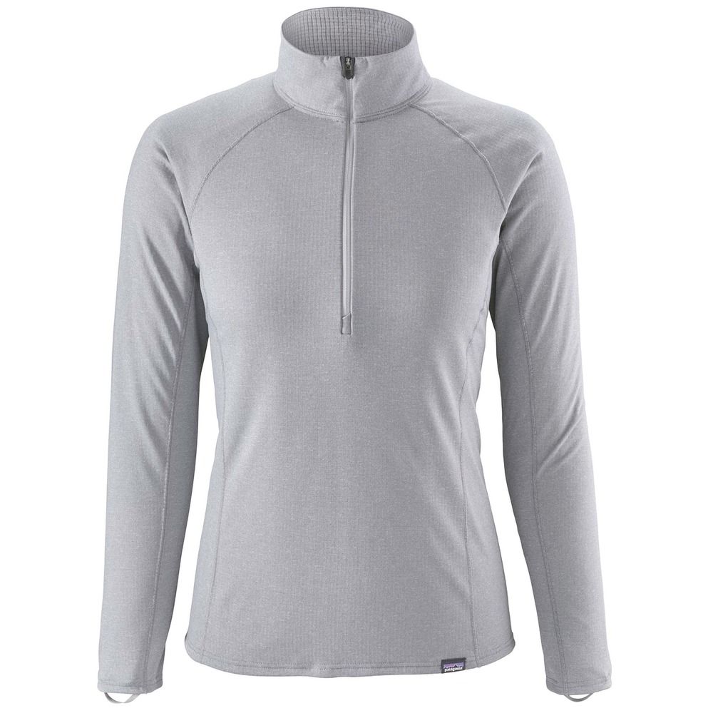 Patagonia Capilene Midweight Baselayer Gray Quarter‎ Zip Pullover Womens Small